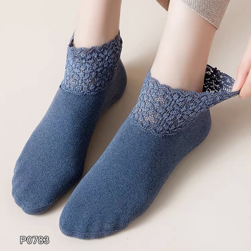 P0783 ถุงเท้าลูกไม้สไตล์ญี่ปุ่น