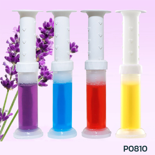 P0810  เจลดอกไม้แปะสุขภัณฑ์ดับกลิ่นห้องน้ำ กลิ่นเดียวคละสี