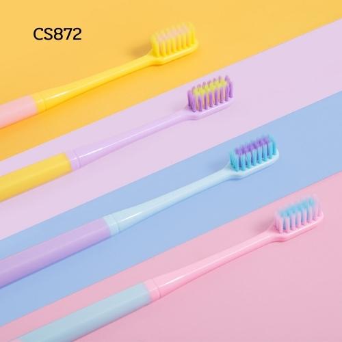 CS872 แปรงสีฟันสีพาสเทลขนนุ่มสไตล์ญี่ปุ่น 