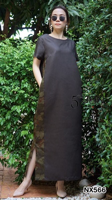NX566 Linen Maxi Dress